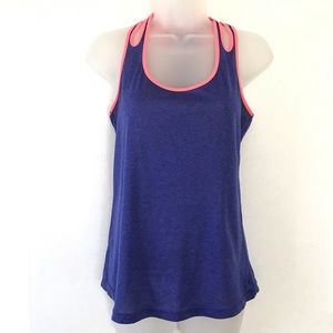 Danskin Now Purple coral pink workout tank top